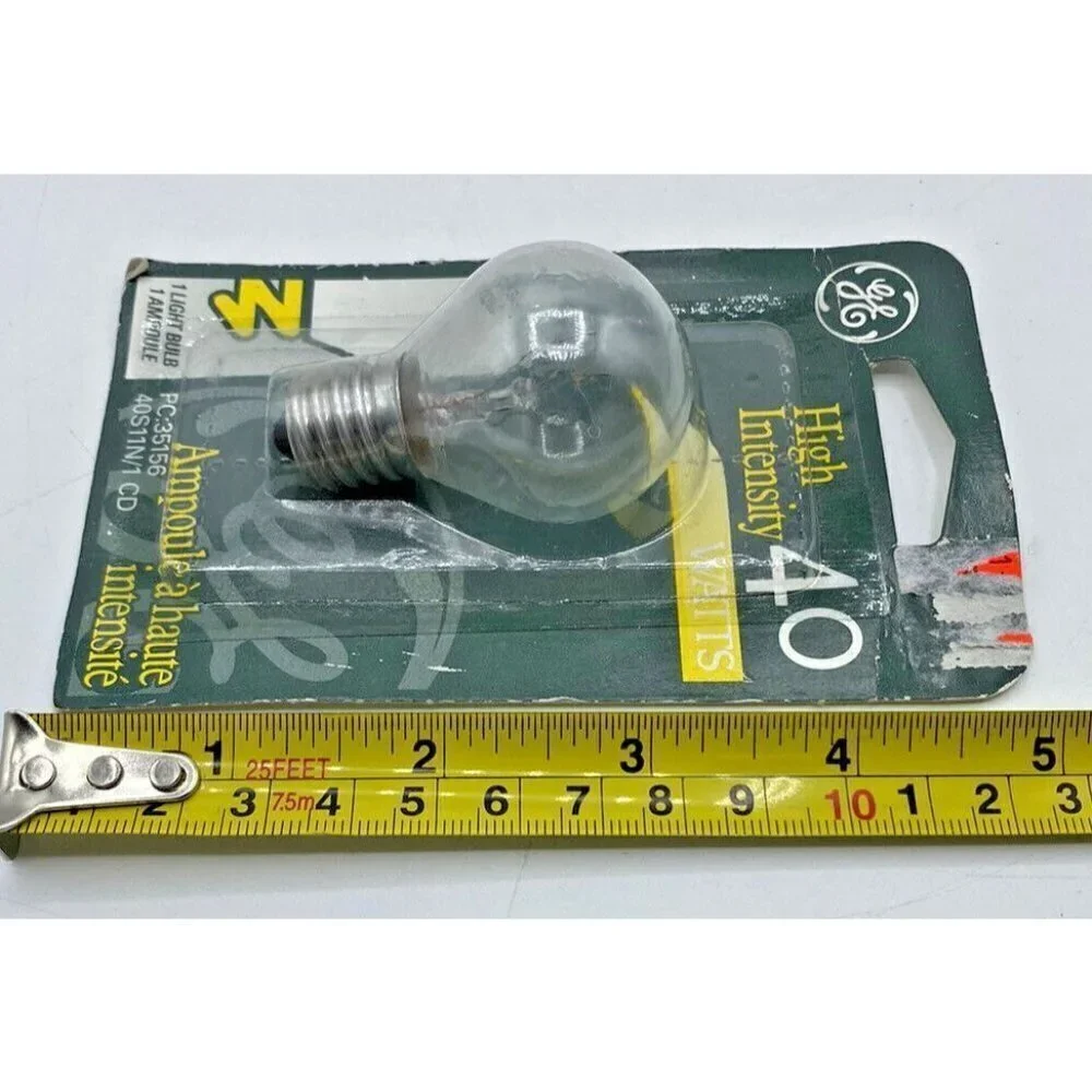 New GE Lighting High Intensity Light Bulb Clear 40 Watt 120 V 35156 Made In USA